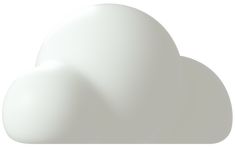 a white cloud is shown in front of a white background