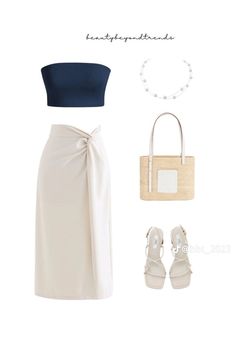 Elegant Beach Outfit Classy, Elegant Beach Outfit, Trending Looks, Trendy Outfit Ideas, Looks Pinterest, Spring Outfit Ideas, Looks Party