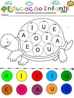 a turtle that is in the shape of a circle with letters and numbers on it