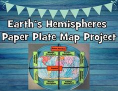 Using a paper plate and yarn, have students create this easy to assemble hemisphere project. Have students color the map and glue it to the paper plate. Then have them attach yarn to represent the prime meridian and the equator. Last, have students glue the labels onto the appropriate places of the map. What's included?World MapHemisphere LabelsDivider Labels Geography Notebook, Geography Project, Earth Projects, Teaching Geography, Homeschool Geography, Map Projects, Social Studies Classroom