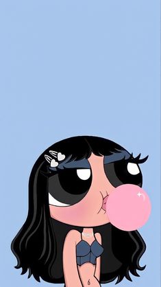 #blue #powerpuff #cartoon #bubblegum #cutewallpaperbackgrounds Wallpaper Cantik Iphone, Powerpuff Girls Wallpaper, Sassy Wallpaper, Bad Girl Wallpaper, Wallpaper Disney, Cartoon Profile Pictures, Cartoon Wallpaper Iphone, Edgy Wallpaper