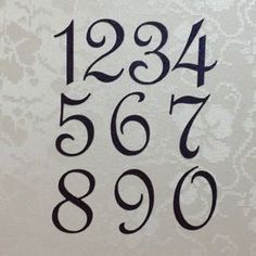 Fancy Numbers Fonts, Different Cursive Fonts, Numbers Cursive, Cursive Numbers, Fancy Numbers, Number Tattoo Fonts, Elegant Cursive Fonts, Free Cursive Fonts, Font Numbers