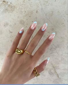 Light Blue Nails, Best Acrylic Nails, Cute Acrylic Nails