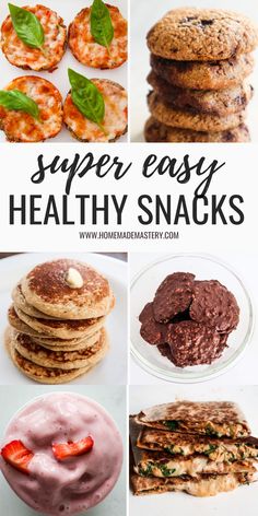 healthy snacks that are super easy to make