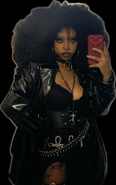 Afro Goth, Afro Punk Fashion, Afro Punk, Estilo Punk, Goth Aesthetic, Alt Fashion, Gothic Outfits, Goth Outfits, Alternative Outfits