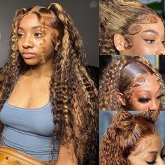 PRICES MAY VARY. Honey Blonde HD Lace Front Wig Human Hair Quality: Real Virgin Highlight Human Hair Wig, Soft To Touch, Bouncy Wet And Wavy, No Smell, Minimum To None Shedding, No Tangle, Can Be Restyled, Dyed, Bleached For Long Time Use Deep Curly Highlighted Wig 4/27 Ombre Lace Front Wig Human Hair Material: 4/27 Deep Wave Highlight Lace Front Wigs Human Hair, 180% Density Human Hair Lace Front Wigs Colored, Glueless Balayage Wigs Human Hair, Pre Plucked & Small Knots, Curly Wig With Highligh Balayage Wig, Highlight Lace Front Wig, Human Lace Front Wigs, Curly Highlights, Ombre Lace Front, Human Hair Color, Colored Curly Hair, Honey Hair, 100 Human Hair Wigs