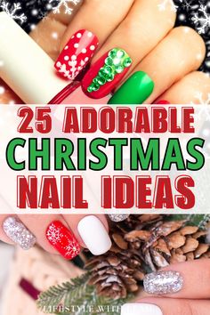 Discover the top designs for Christmas nails in 2024, blending holiday cheer with stylish colors and patterns. Whether you prefer subtle elegance or bold festive flair, these nails will complete your holiday look. Florida Christmas Nails, 2024 Holiday Nails, Bright Holiday Nails, Holiday Nails 2024, Christmas Nails 2024, Festive Nails Christmas, Xmas Nail Designs, New Years Eve Nails