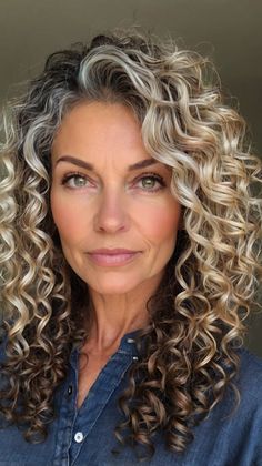 Style Your Look with Curly Bob For Older Women Over 50 Curly Hairstyles for Women Over 50 💇 Over 50 Curly Hairstyles, Bob Styles, Natural Hair Color, Curly Hairstyles