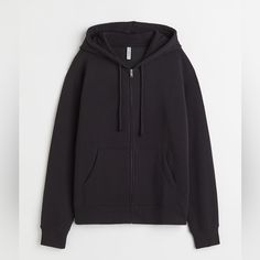 New H&M Oversized Full Zip Hoodie In Black Womens Size Xxs, Size Extra X Small. New With Tag, In Excellent Condition Sweatshirt Jacket With A Lined, Drawstring Hood, Zipper At Front, And Front Pockets. Dropped Shoulders, Long Sleeves, And Ribbing At Cuffs And Hem. Soft, Brushed Inside. Measurements Lying Flat Pit To Pit: 19.5” Length (Top To Bottom): 23” Classic, Minimalist, Streetwear, Layering Couples Summer, Sweat Noir, Fall Fashion 2022, Outfit Inspired, Outfits Dress, Hoodie Zip, Sweatshirt Fabric, Gift Ideas Christmas, College Campus