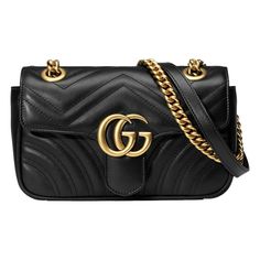 New With Tags: A Brand-New, Unused, And Unworn Item (Including Handmade Items) In The Original Packaging (Such As The Original Box Or Bag) And/Or With The Original Tags Attached. Gucci Gg Marmont Shoulderbag Matelasse Gold Black Leather Handbag Bag Purse New The Small Gg Marmont Camera Bag Has A Softly Structured Shape And A Flap Closure With Double G Hardware. The Sliding Chain Strap Can Be Worn Multiple Ways, Changing Between A Shoulder And A Top Handle Bag. Made In Matelass Chevron Leather Wi Gucci Marmont Black Hardware, Marmont Medium Gucci Bag, Gg Marmont Matelassé Mini Bag, Gucci Purse, Clubbing Outfits, Gucci Gg Marmont, Leather Handbags Women, Gucci Shoulder Bag, Gg Marmont