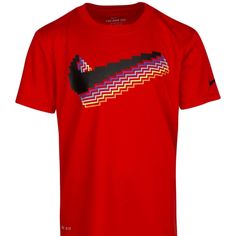 Nwt Bin K.A S Red Nike T-shirt For Summer, Nike Red T-shirt For Summer, Nike Red Graphic Tee, Nike Red Graphic Tee Top, Sporty Red Shirt For Summer, Nike Red Sporty Tops, Nike Sporty Red Top, Nike Multicolor Graphic Print T-shirt, Nike Multicolor Short Sleeve T-shirt