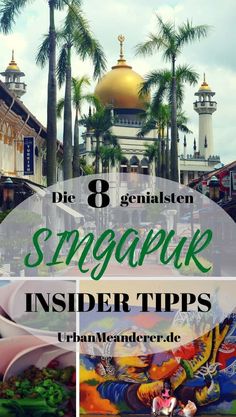 an image of singapore with text overlay that reads, 8 things to do in singapore insider tips