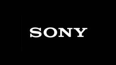 the sony logo is shown in white on a black background, and it appears to be dark