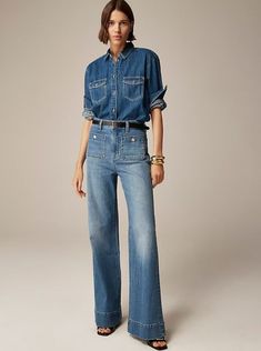 Denim Trends Fall 2024 - Dressed for My Day Denim Trends 2024, Denim Trends 2024 2025, Denim Trend 2024, Jeans Fall 2024, Jeans For Fall 2024, Denim Trends 2023/2024, Fall 2024 Denim Trends, Fall 2024 Jean Trends, Denim Fall 2024