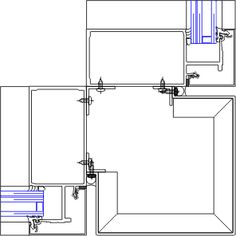 the diagram shows how to install an overhead shower