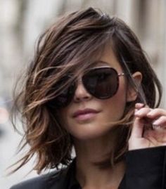 Penteado Cabelo Curto, Short Hair Updo, Short Hair With Bangs, Medium Length Hair Cuts, Great Hair, Gorgeous Hair, Hair Day, Hair Looks