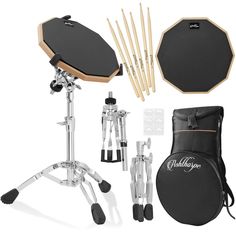 an electronic drum set with drums and accessories