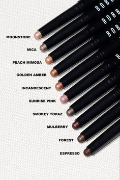 Bobbi Brown Eyeshadow Stick, Eyeshadow Guide, Bobbi Brown Eyeshadow, Bobbi Brown Lip, Cute Eyeshadow Looks, White Eyeshadow, Bobbi Brown Makeup, Eyeshadow Stick, Smokey Topaz