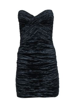 Current Boutique-BCBG Max Azria - Black Ruched Strapless Mini Dress Sz 2 Bcbg Max Azria, Max Azria, Sweet Heart, Strapless Mini Dress, Up Styles, Sweetheart Neckline, Side Zipper, Statement Earrings, Night Out