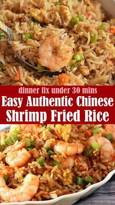 easy authentic chinese shrimp fried rice recipe