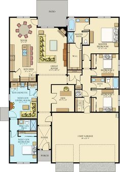 the floor plan for a home with two bedroom and an attached bathroom, living room and dining