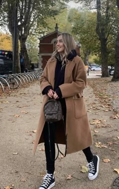 Winter In Dublin Outfits, Causal Loafer Outfits, Comfy Shoes Outfit, Disney Autumn Outfit, Peacoat Womens Outfit Casual, Dublin Outfit Fall, Nyc Winter Outfits 2023, Long Peacoat Outfit, Dublin Outfit Winter