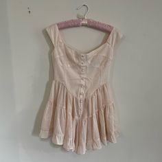 Pink Vanessa Mooney Elisabeth Dress/Romper. Super Cute- Zips Up The Back. In Perfect Condition, Has Been Hanging In My Closet And Only Worn To Try On. Color Is Blush Pink Vanessa Mooney, Dress Romper, Try On, Blush Pink, Colorful Dresses, Zip Ups, Blush, Super Cute, Rompers