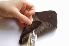 Triangle Leather Pouch Tutorial