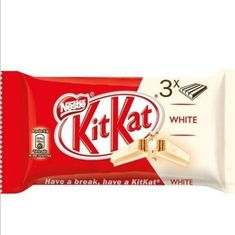 kitkat white chocolate bar with caramel filling