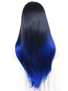 Midnight Blue Hair, Dark And Lovely, Hair Color Underneath, Ombre Hair Blonde, Ombre Hair Color, Pastel Hair