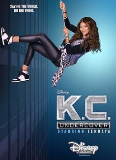 the poster for k c undercover starring in disney's live - action movie