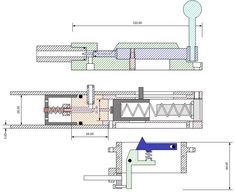 two drawings of different types of machines and their functions are shown in the diagram below