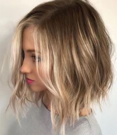 Bob Lung, Blonde Balayage Bob, Long Bobs, Bob Haircut For Fine Hair, Bob Hairstyles For Fine Hair, Long Bob Hairstyles, Short Hair Color, Haircuts For Fine Hair, Hair Color Balayage