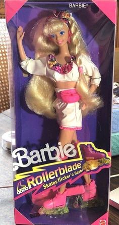 the barbie doll is in its box and it's ready to be played with