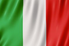 the flag of italy is shown in this close up photo with silky folds and waves