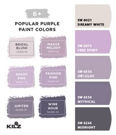 the color scheme for purple paint colors