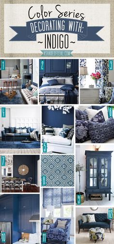 the color series decorating with indigo