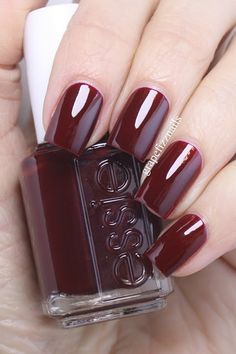 Essie Berry Naughty and Sparkle on Top Essie Swatches, Essie Wicked, Berry Nail Polish, Essie Collection, Beauty Recommendations, Essie Nails, Nails Essie, Nails Grunge, Berry Nails