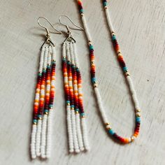 GunvilleDesigns - Etsy Seed Bead Belt, Diy Country Jewelry, Diy Western Jewelry, Beaded Earrings Native American, Seed Bead Crafts, Earrings Native American, Beaded Earrings Native