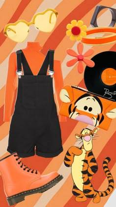 Tigger Inspired Outfit, Tigger Halloween Costume Women, Oliver And Company Disneybound, Tigger Disneybound, Easy Disney Bound Outfits, Eeyore Disneybound, Disney Bound Outfits Summer