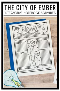 the city of ember interactive notebook activities for kids to do on their own day