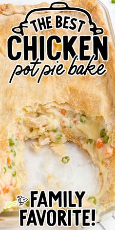 Chicken Pot Pie Bake Chicken Pot Pie Bake, Pot Pie Bake, Puff Recipes, Turkey Pot Pie Recipe, Puff Pastry Chicken, Holiday Potluck