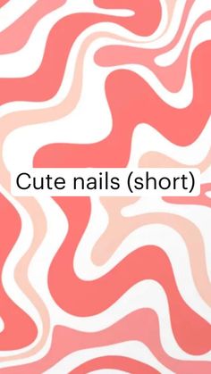 Cute Summer Nail Ideas For Short Nails, Summer Nails 2023 Gel Short Square, Nails Idee Summer, Easy Nail Designs Short Nails, Cute And Easy Nail Ideas, Simple Nail Designs For Short Nails, Short Nail Inspiration Simple, No Acrylic Nail Ideas, Cute Aesthetic Nail Ideas