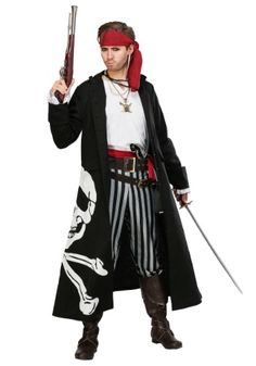 Male Pirate, Captain Costume, Costume For Men, Pirate Flag, Flag, Drive, For Men