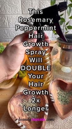 Herb Hair Growth Oil, Rosemary Mint Water For Hair, Herbs That Help Hair Growth, Rosemary Essential Oil For Hair Growth Diy, Good Things For Your Hair, Make Hair Grow Longer Faster, Hair Growth Oil For Black Women, Grow Your Hair Longer Faster