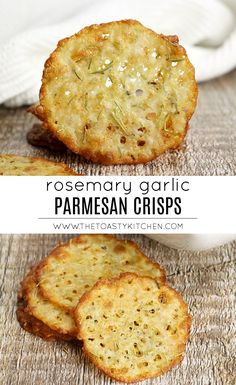 rosemary garlic parmesan crispes are the perfect appetizer for any occasion