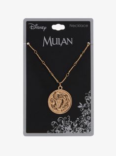 Wise Dragon, Mulan Dragon, Dragon Medallion, Disney Couture Jewelry, Disney Princess Jewelry, Disney Gear, Disney Necklace, Horizontal Bar Necklace