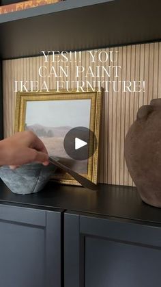 Best Paint For Ikea Furniture, Ikea Cabinet Hacks, How To Paint Ikea Furniture, Ikea Cabinet Hack Built Ins, Pantry Ikea, Diy Home Updates, Painting Ikea Furniture, Ikea Built In, Painting Hacks