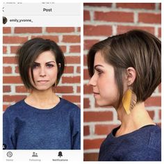 Short Asymmetrical Haircuts For Women, Very Short Bobs For Thick Hair, Short Chin Length Hair With Bangs, Best Bob For Round Face, Hair Dye Trends, Short Hair Cuts For Round Faces, Women Short Hair, Latest Haircuts, Short Hair Over 60