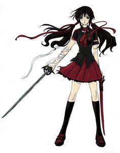 Saya Kisaragi, Todd Haberkorn, Blood C, Anime Kingdom, C Anime, Dark Underarms, Manga Style, Warrior Girl, Female Character Design